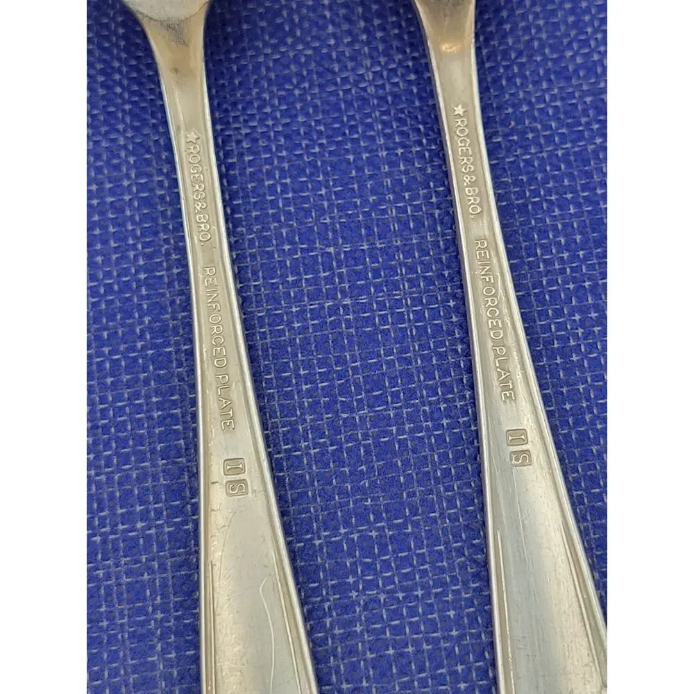 Rogers Brothers Daybreak Elegant Lady Set of 4 Dinner Forks Reinforced Plate IS